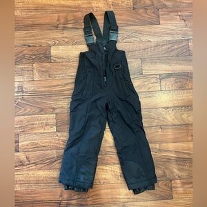 Sport Essentials Black Kids snow Overalls bib size 4